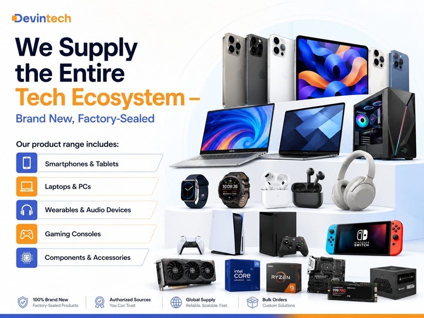 We Supply the Entire Tech Ecosystem — Brand New, Factory-Sealed