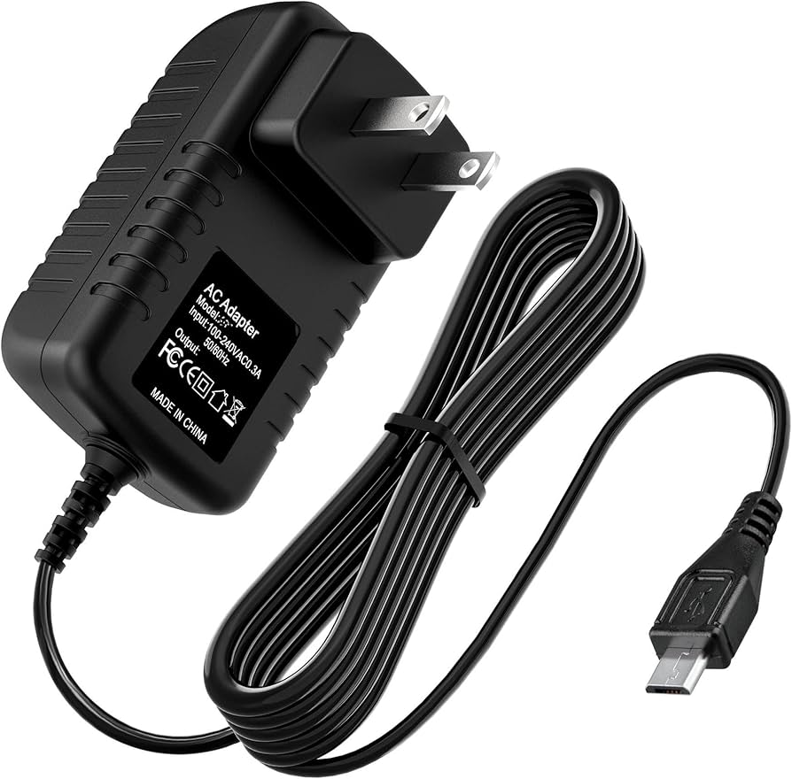 Chromecast Ultra power adapter with attached USB cable
