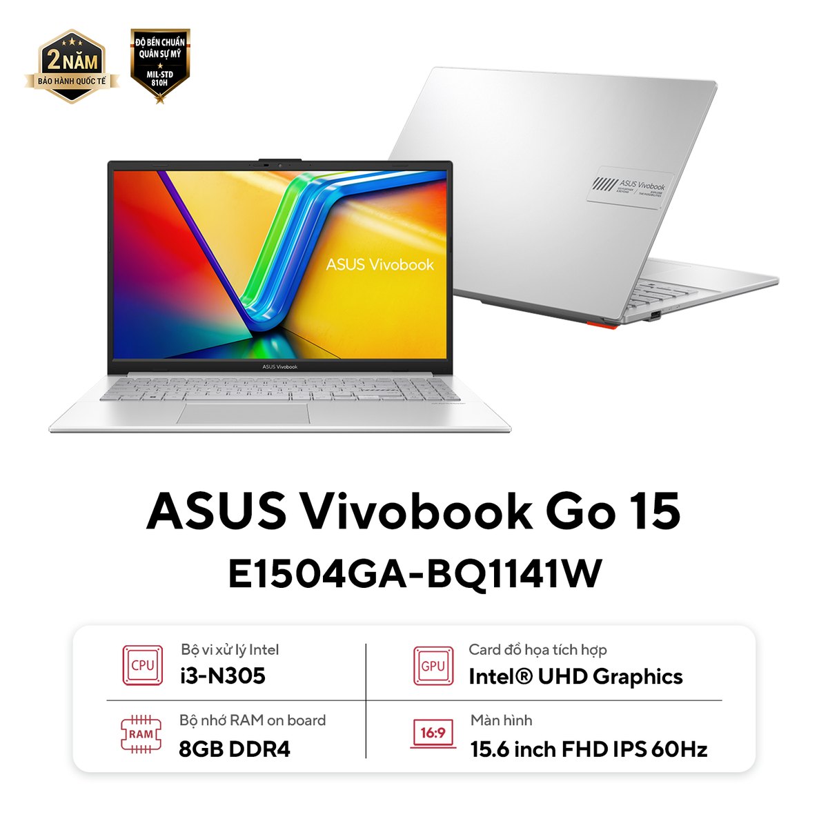 Asus Vivobook Go 15.6" Laptop — wholesale from Devin Tech Inc.
