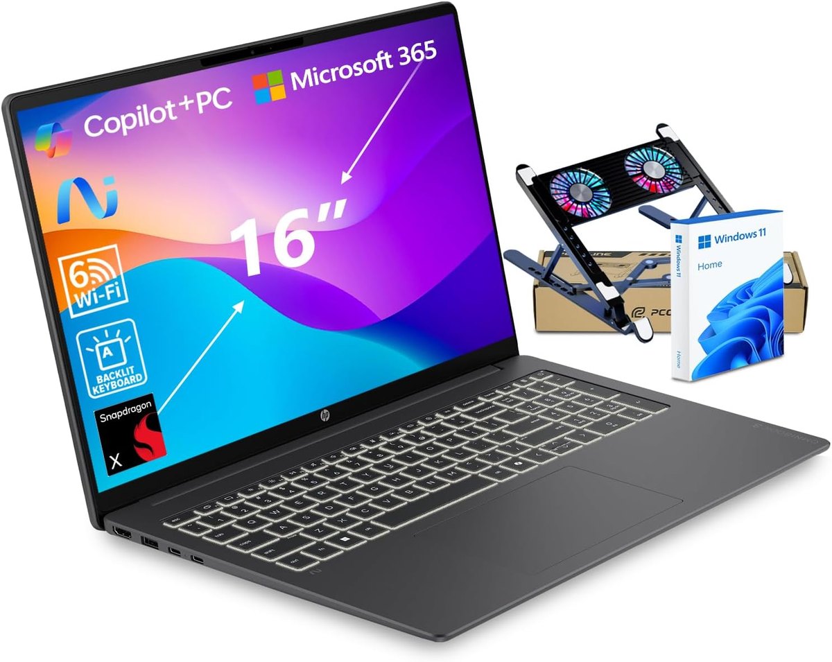 HP OmniBook 3 16" 2K Touchscreen Laptop — Ryzen 5 40 / 8 GB / 256GB — wholesale from Devin Tech Inc.
