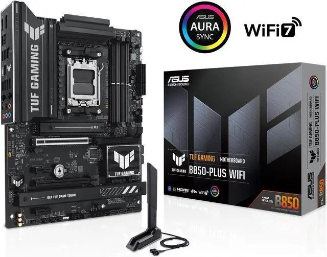 ASUS TUF GAMING B850-PLUS WIFI AM5 Motherboard — alternate view, wholesale from Devin Tech Inc.