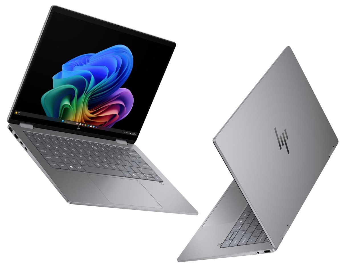 HP OmniBook X Flip 14 OLED, Core Ultra 7, 16GB/1TB, Meteor Silver — wholesale from Devin Tech Inc.