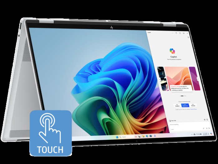 HP OmniBook X Flip 16 OLED, Ryzen AI 5 430, 16GB/512GB, Meteor Silver — wholesale from Devin Tech Inc.