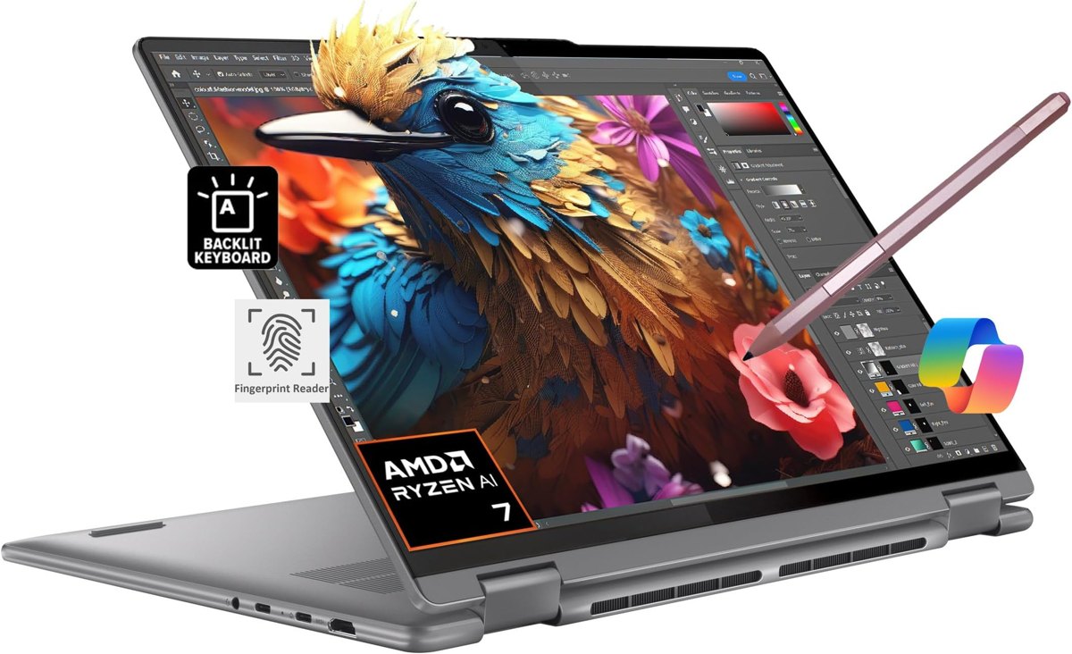 Lenovo Yoga 7i 16" OLED Ultra 7 355 24GB/512GB Luna Grey — wholesale from Devin Tech Inc.
