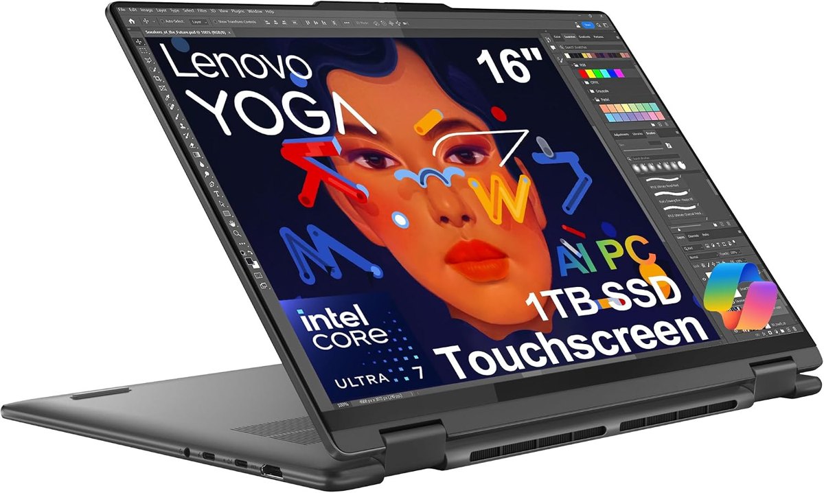 Lenovo Yoga 7i 16" OLED Ultra 7 355 24GB/512GB Luna Grey — wholesale from Devin Tech Inc.
