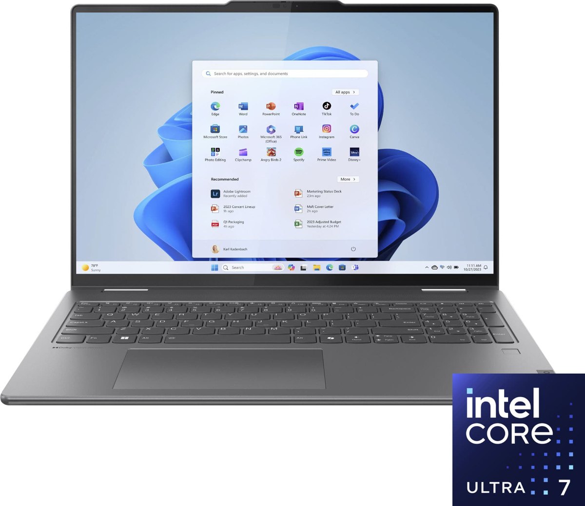 Lenovo Yoga 7i 16" OLED Ultra 7 355 24GB/512GB Luna Grey — wholesale from Devin Tech Inc.