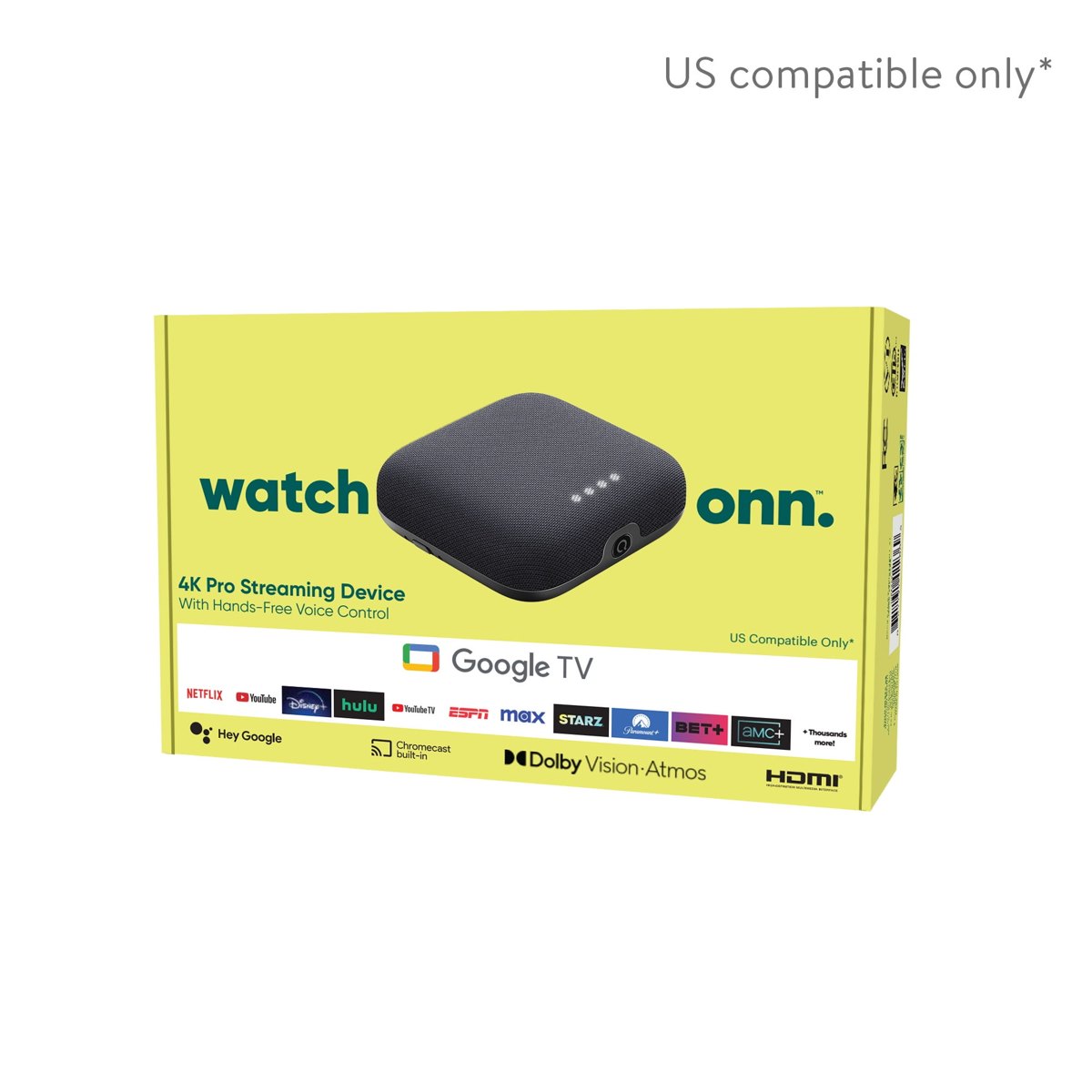 onn. Google TV 4K Pro Streaming Device - US Model (2024) — wholesale from Devin Tech Inc.