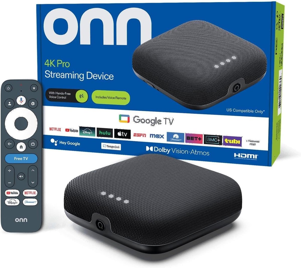 onn. Google TV 4K Pro Streaming Device - US Model (2024) — wholesale from Devin Tech Inc.